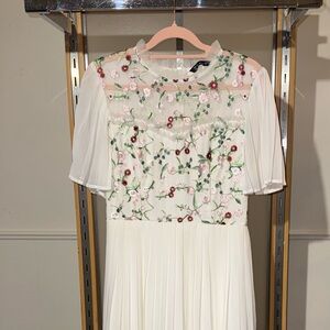 Simpler White Floral Maxi Dress